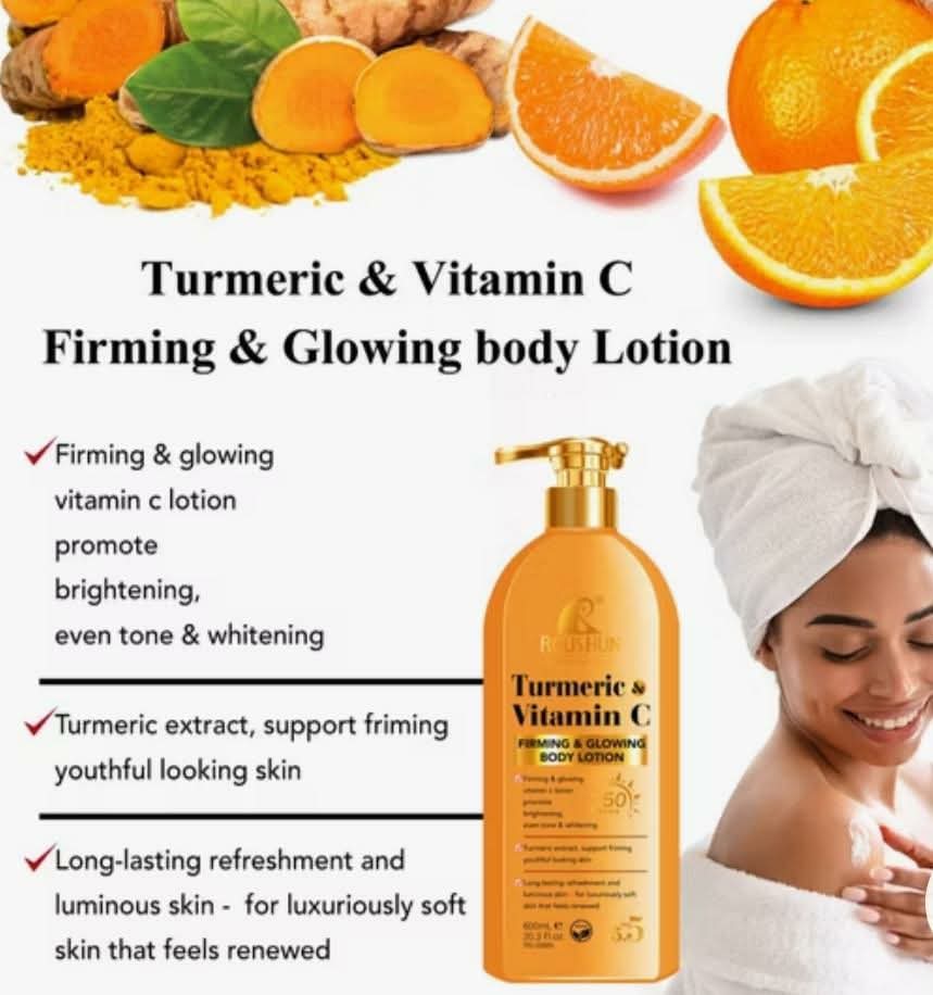 💛 Lait Corps Turmeric & Vitamin C — Peau Lumineuse & Ferme en 7 Jours | Stock Limité
