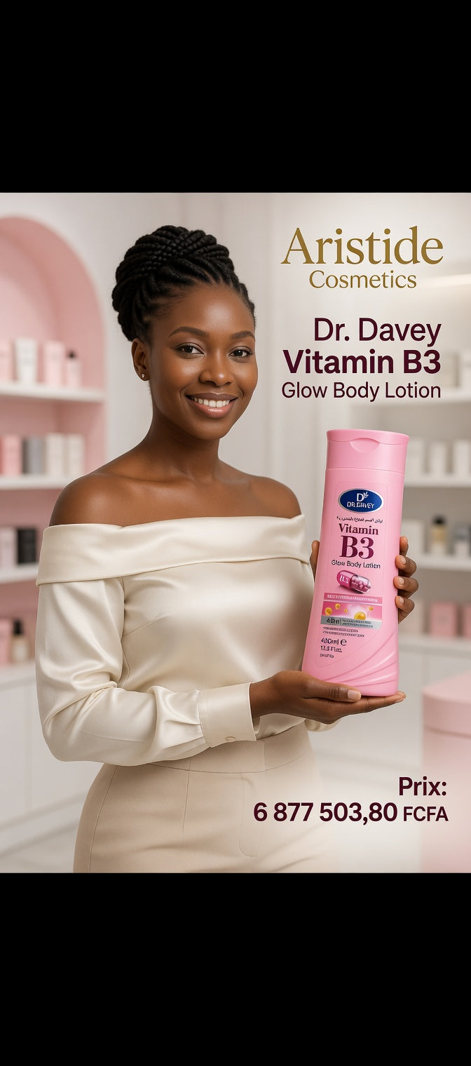 Dr. Davey Vitamin B3 Glow Body Lotion — Peau Lumineuse & Réparée | Aristide Cosmetics