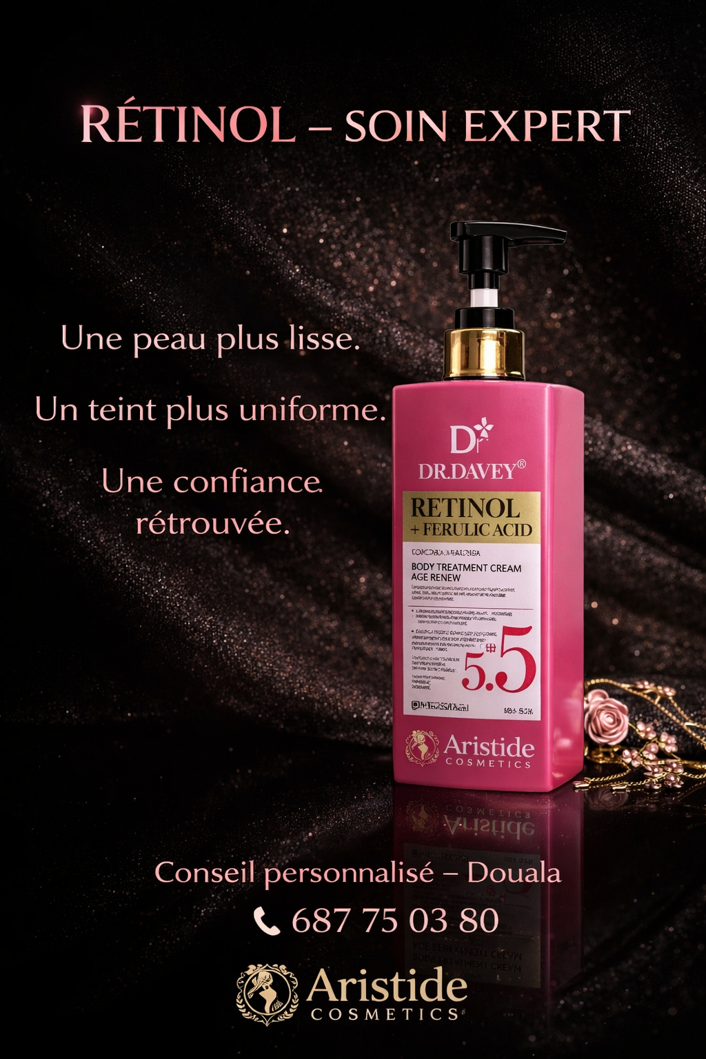💗 Lait Rétinol Anti-taches Brunes Dr. Davey — Peau Nette & Unifiée en 7 Jours | Stock Limité
