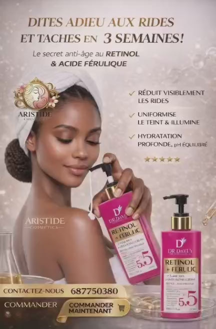 💗 Lait Rétinol Anti-taches Brunes Dr. Davey — Peau Nette & Unifiée en 7 Jours | Stock Limité